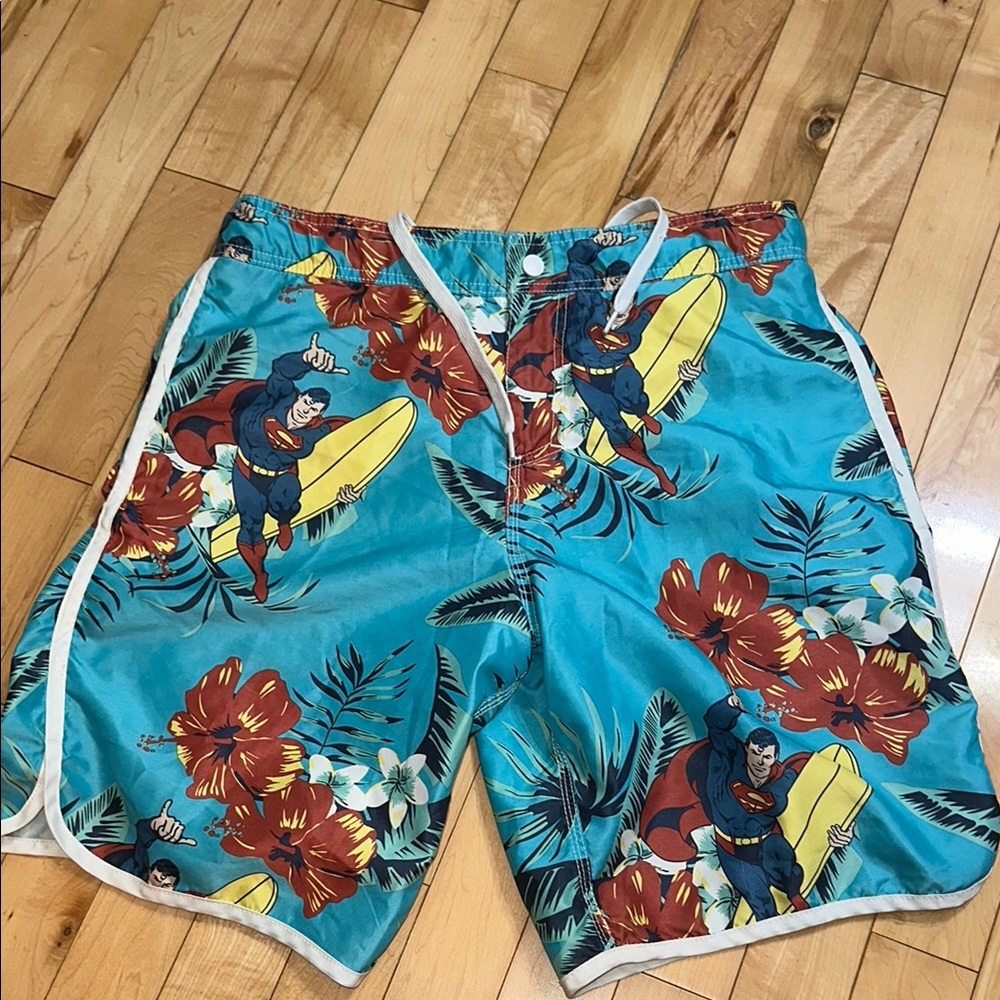 DC Surfing Superman Mesh Lined Swim Shorts